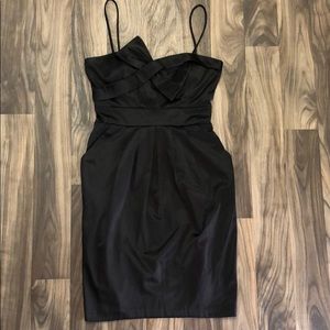 David’s Bridal black bow front dress size 6